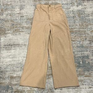 ‼️ Tan Wide-Leg Corduroy Pants ‼️